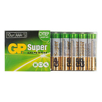 Батарейки GP Super мизинчиковые ААA LR03 (10 штук в упаковке)