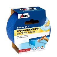 Клейкая лента малярная Unibob для наружных работ 50 ммх25 м