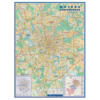 Настенная карта Москвы (с каждым домом) 1:34 000