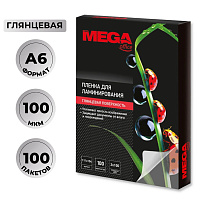 Пленка-пакет для ламинирования Promega office А6 111x154 мм 100 мкм глянцевая (100 штук в упаковке)