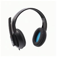 Наушники с микрофоном Sven AP-680MV (с регулятором громкости), 2,5м, черный