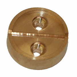Опечатывающее устройство плашка на 1 печать, диаметр 29 мм латунь (2шт/уп)