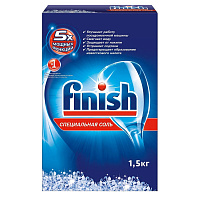 Соль для смягчения воды и удаления накипи в посудомоечных машинах 1,5 кг FINISH, 3012703