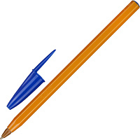 Ручка шариковая неавтоматическая одноразовая Bic Orange синяя (толщина линии 0.3 мм)