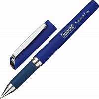 Ручка гелевая неавтоматическая Attache Stream синяя корпус soft touch (толщина линии 0.5 мм)