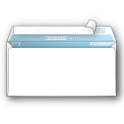 Конверт BusinessPost E65 90 г/кв.м белый стрип с внутренней запечаткой с левым окном (1000 штук в упаковке) Фото 0