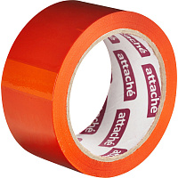 Клейкая лента упаковочная Attache 48 мм x 66 м 45 мкм оранжевая