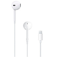 Наушники Apple EarPods с разъемом lightning белые (MMTN2ZM/A)