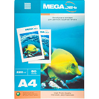 Фотобумага для цветной струйной печати ProMEGA jet двухсторонняя (матовая, А4, 220 г/кв.м, 50 листов)