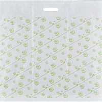 Пакет полиэтиленовый Знак Качества белый 60x63 см с вырубной ручкой (20 штук в упаковке)