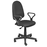 Кресло офисное Prestige черное (ткань, пластик)