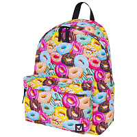 Рюкзак BRAUBERG, универсальный, сити-формат, Donuts, 20 литров, 41х32х14 см, 228862