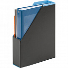 Вертикальный накопитель 70 мм Bantex Модерн картонный голубой Фото 2