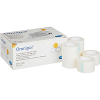 Пластырь фиксирующий Omnipor 2.5x920 см нетканная основа (12 штук в упаковке)
