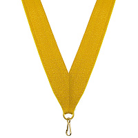 Лента для медалей золотистая (ширина 24 мм)