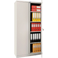 Шкаф для бумаг Практик М-18 (серый, 915x370x1830 мм)