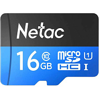 Карта памяти 16 ГБ microSDHC Netac P500 Standard UHS-I U1 (NT02P500STN-016G-R)