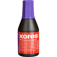 Краска штемпельная Kores фиолетовая на водно-масляной основе 28 г