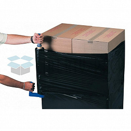 Стрейч-пленка для ручной упаковки первичное сырье вес 3.17 кг 23 мкм x 500 мм x 300 м черная