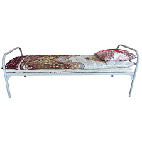 Кровать одноярусная СС1(800) (серый, 810х1964x790 мм)