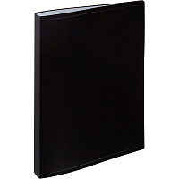 Папка файловая на 40 файлов Attache A4 25 мм черная (толщина обложки 0.4 мм)