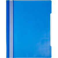 Скоросшиватель пластиковый Attache А4 до 100 листов синий (толщина обложки 0.12/0.16 мм, 10 штук в упаковке)