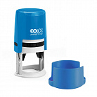 Оснастка для печати круглая Colop Printer R40 40 мм с крышкой цвет голубой Фото 0