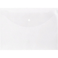 Папка-конверт на кнопке Attache Economy А4 прозрачная 100 мкм (10 штук в упаковке)