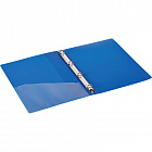 Папка на 4-х кольцах Attache 32 мм синяя до 150 листов (пластик 0.7 мм) Фото 0