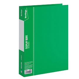 Папка со 100 вкладышами Berlingo "Standard", 30мм, 800мкм, зеленая