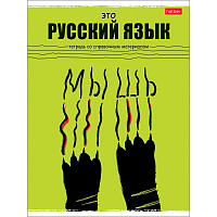 Тетрадь предметная по русскому языку Hatber Черный кот А5 48 листов