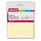 Стикеры Z-сложения Attache 76х76 мм пастельные желтые для диспенсера (1 блок, 100 листов) Фото 2
