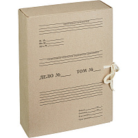 Короб архивный на 2-х завязках Attache 80 мм картон бурый до 800 листов
