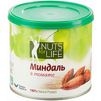 Миндаль Nuts for life жареный в томате 115 г