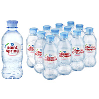 Вода питьевая Святой Источник негазированная 0.33 л (12 штук в упаковке)