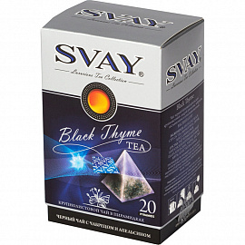Чай Svay Black Thyme черный с чабрецом 20 пакетиков