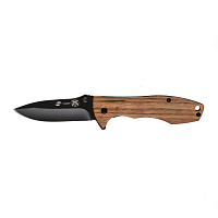 Нож складной Stinger,80мм,(черный),сталь/эбеновое дерево(коричн.),FK-632ZW