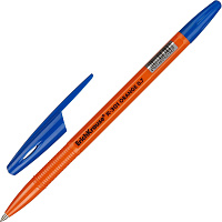 Ручка шариковая неавтоматическая ErichKrause R-301 Orange Stick синяя (толщина линии 0.35 мм)