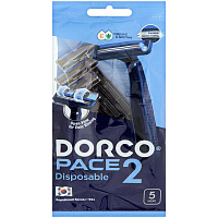 Бритва одноразовая Dorco Pace2 (5 штук в упаковке)