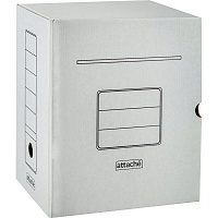 Короб архивный картон Attache 256x200x320 мм белый до 1900 листов (5 штук в упаковке)