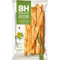 Хлебные палочки Baker House Grissini с итальянскими травами (15 штук по 80 г)