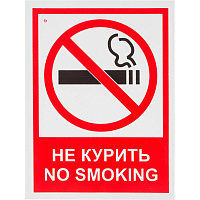 Знак безопасности Запрещается курить! V51 (200х150 мм, пластик)