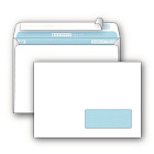 Конверт BusinessPost C5 90 г/кв.м белый стрип с внутренней запечаткой с правым окном (50 штук в упаковке) Фото 0