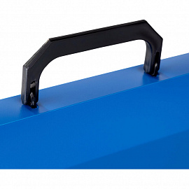 Папка-портфель пластиковая Attache A4 синяя (317х240 мм, 1 отделение)