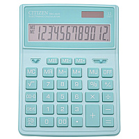 Калькулятор настольный Citizen SDC-444X 12-разрядный бирюзовый 204х155х33 мм