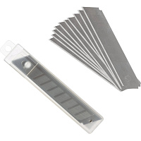 Лезвия сменные для канцелярских ножей 18 мм сегментированные (10 штук в упаковке)