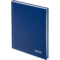 Ежедневник датированный 2024 Attache Economy бумвинил А5 160 листов синий
