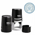 Оснастка для печати круглая Colop Printer R45 45 мм с крышкой черная