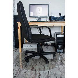 Коврик напольный для паркета/ламината Easy Chair прозрачный (круглый, поликарбонат, 1000 мм)