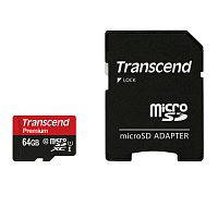 Карта памяти 64 ГБ microSDXC Transcend TS64GUSDU1 Class 10